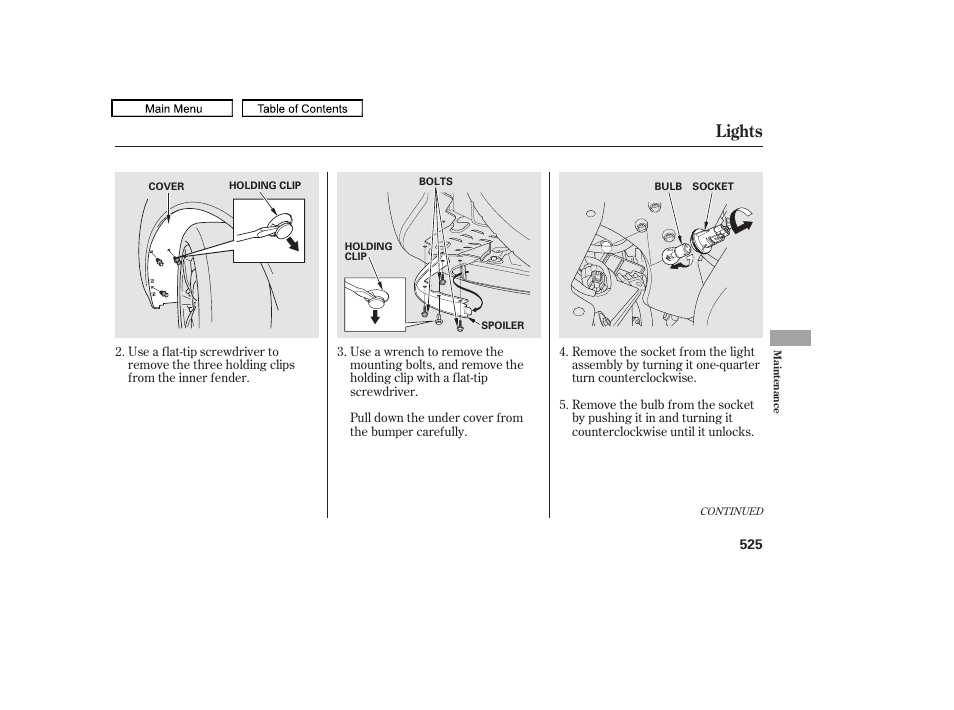 Lights, 2011 tl | Acura 2011 TL User Manual | Page 528 / 614