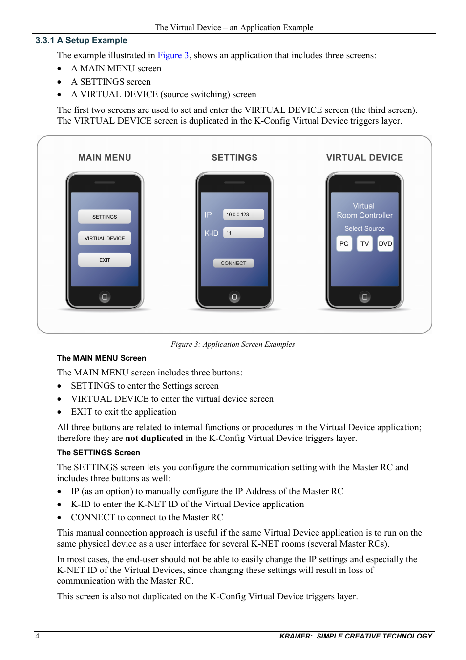 1 a setup example, A setup example, Figure 3: application screen examples | Kramer Electronics SV-552ALC User Manual | Page 6 / 16