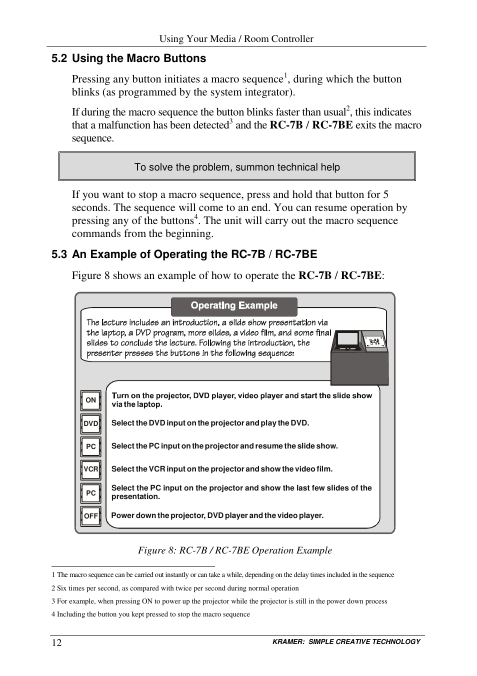 Kramer Electronics RC-7B User Manual | Page 14 / 18