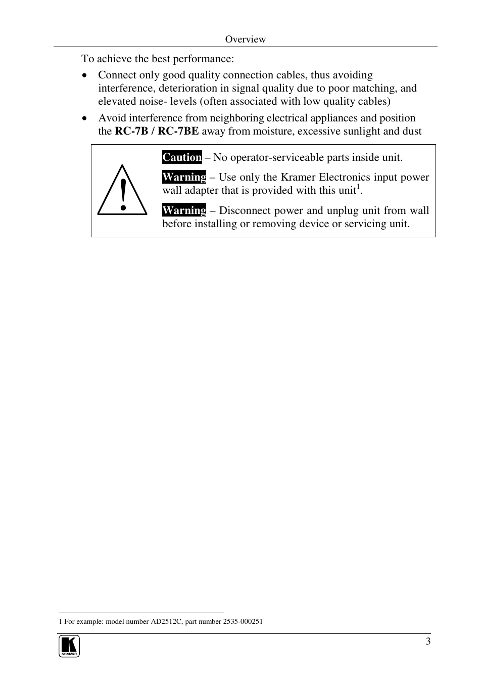 Kramer Electronics RC-7B User Manual | Page 5 / 18
