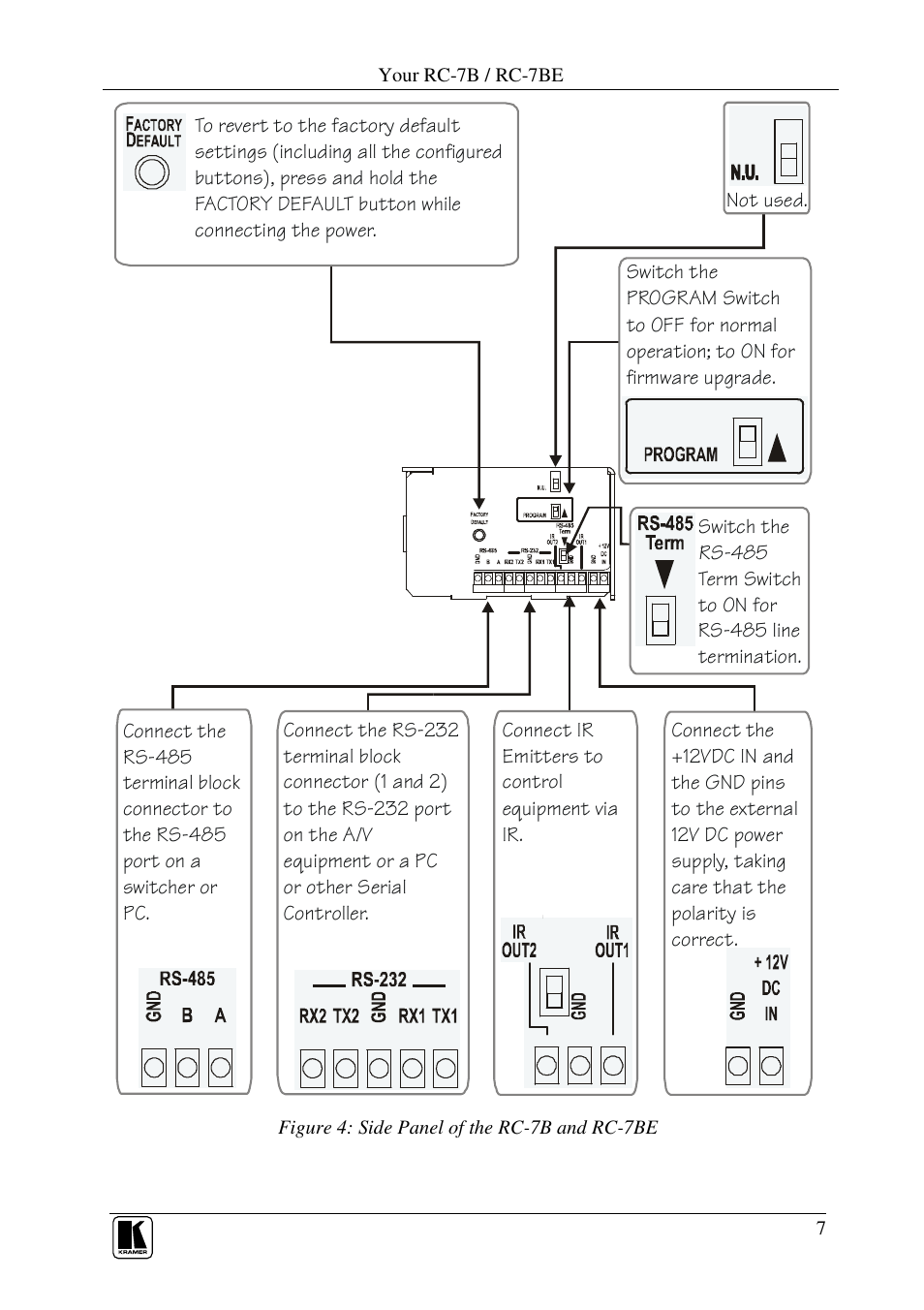 Kramer Electronics RC-7B User Manual | Page 9 / 18
