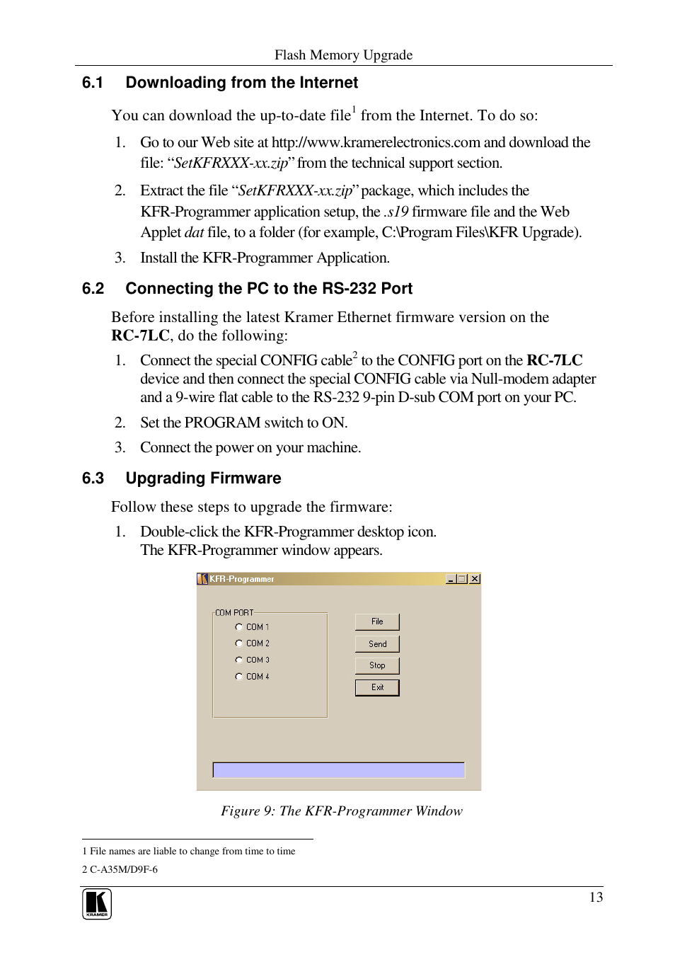 Kramer Electronics RC-7LC User Manual | Page 15 / 18