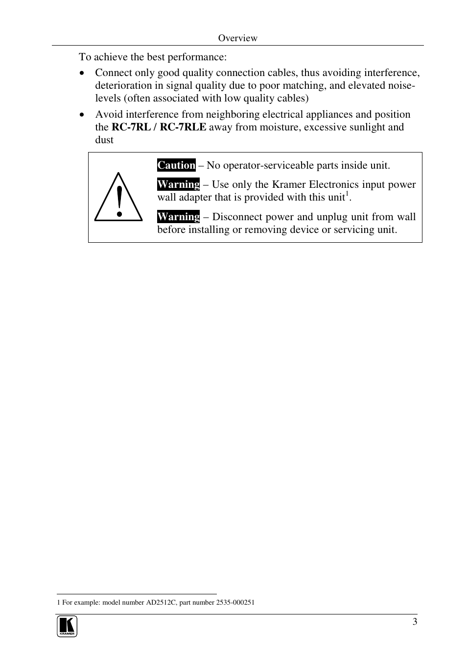 Kramer Electronics RC-7RL User Manual | Page 5 / 18