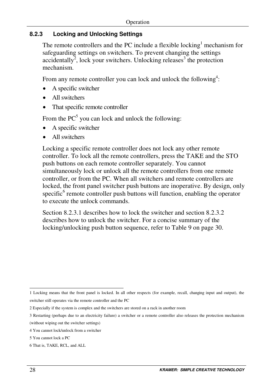 Kramer Electronics RC-8000 User Manual | Page 31 / 37