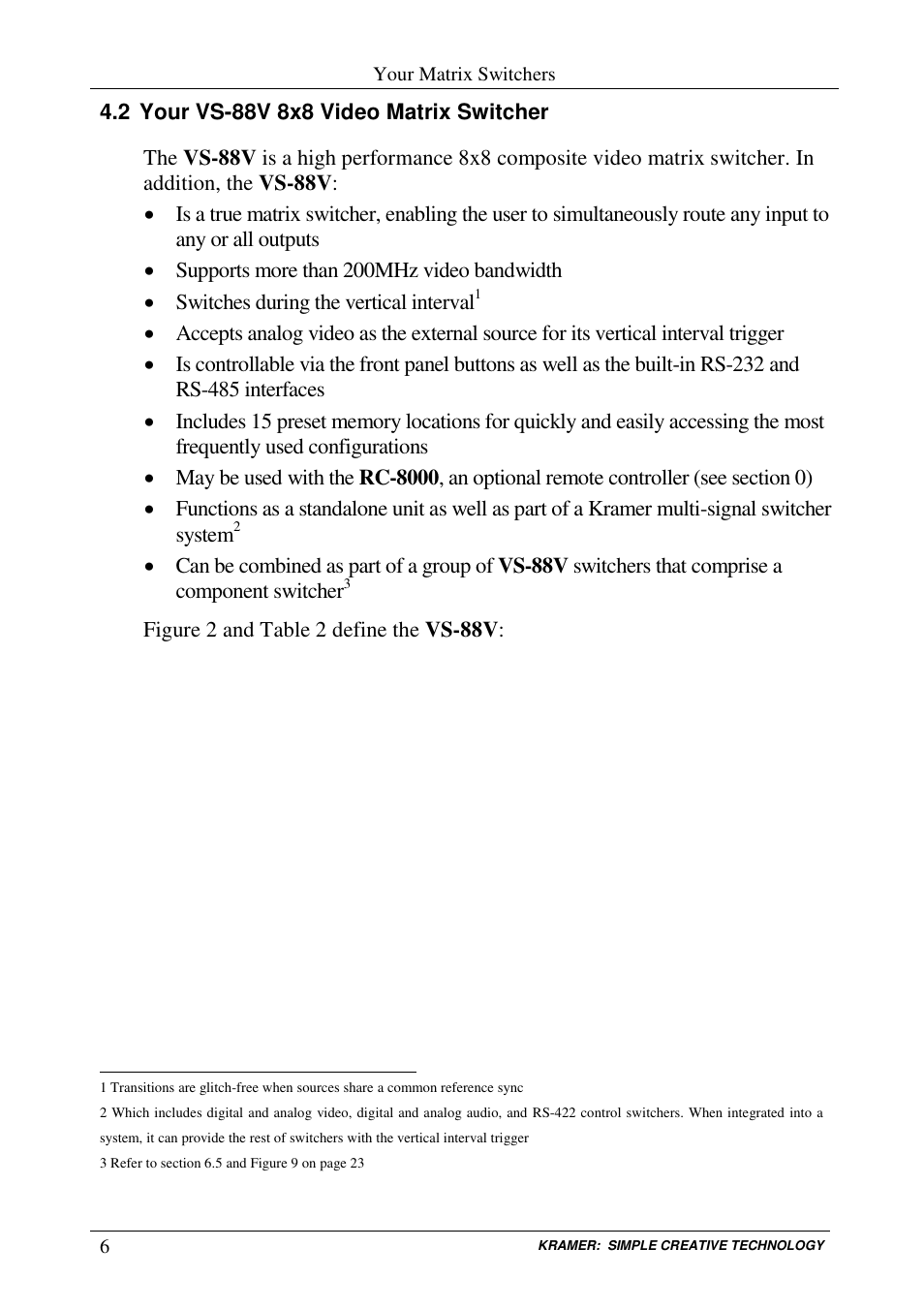 Kramer Electronics RC-8000 User Manual | Page 9 / 37