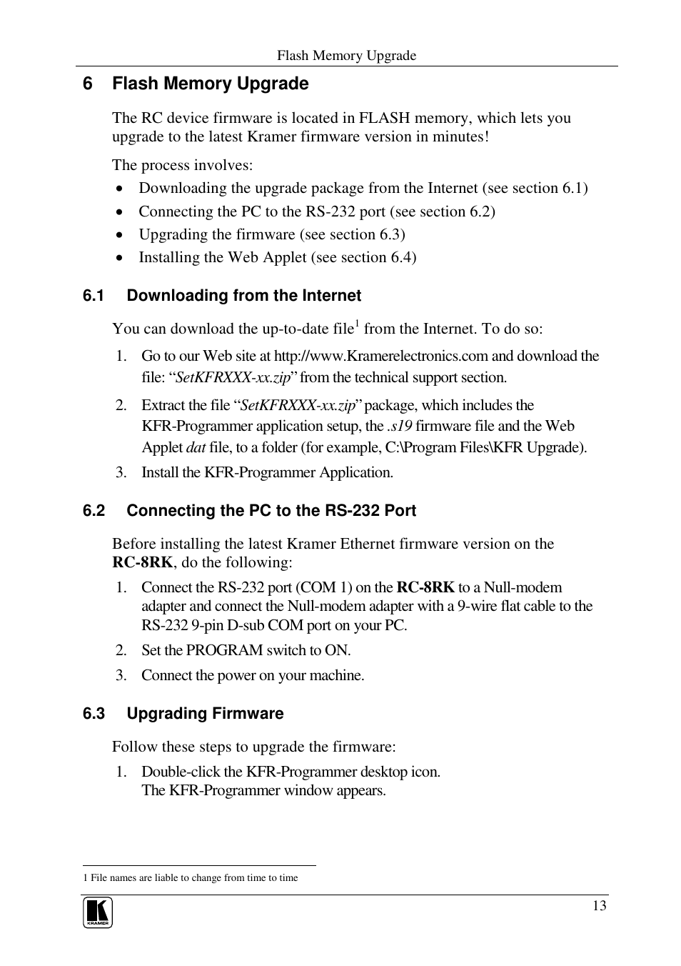 Kramer Electronics RC-8RKL User Manual | Page 15 / 19
