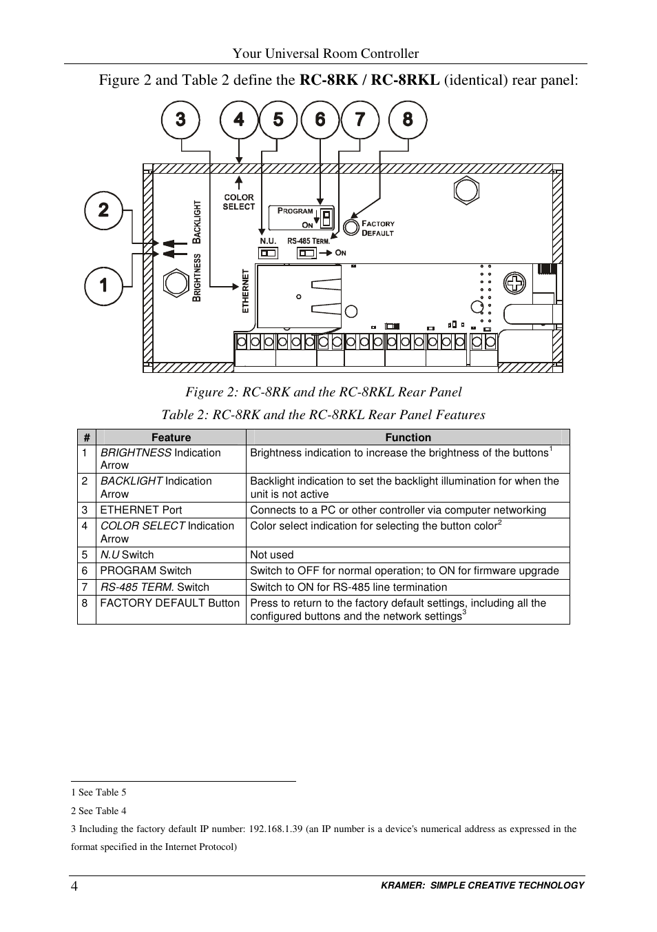 Kramer Electronics RC-8RKL User Manual | Page 6 / 19