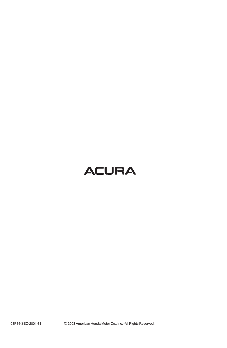 Acura 08P34-SEC-2001-81 User Manual | Page 4 / 4