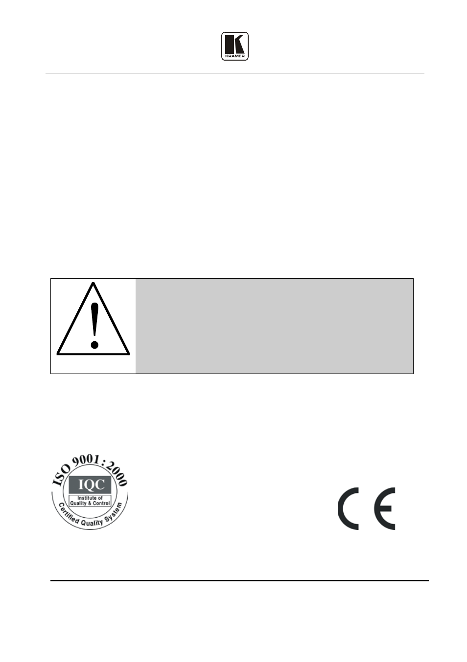 Kramer Electronics SL-1 User Manual | Page 12 / 12