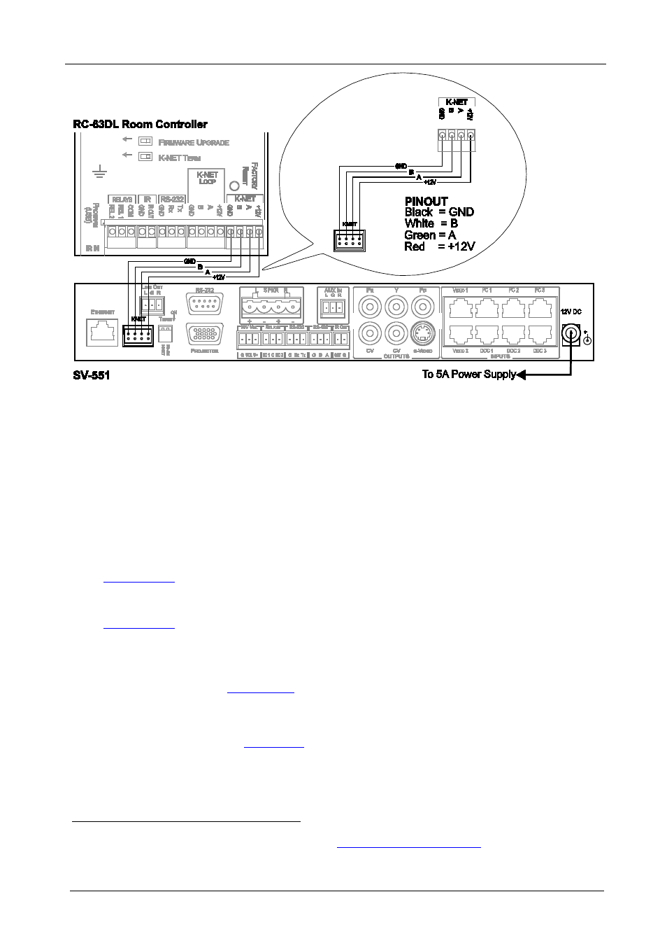 7 defining and connecting the wall plates, Defining and connecting the wall plates | Kramer Electronics SV-552ALC User Manual | Page 20 / 45