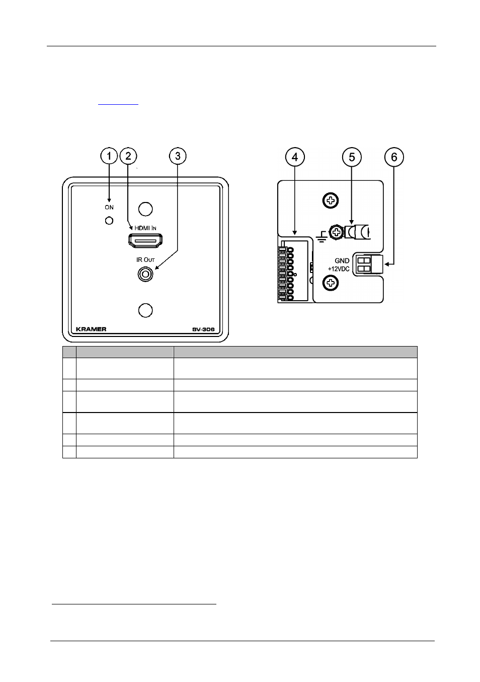 3 defining the sv-306 (england and europe), Defining the sv-306 (england and europe), Table 13: defining the sv-306 (england and europe) | N 7.2.3 | Kramer Electronics SV-552ALC User Manual | Page 28 / 45
