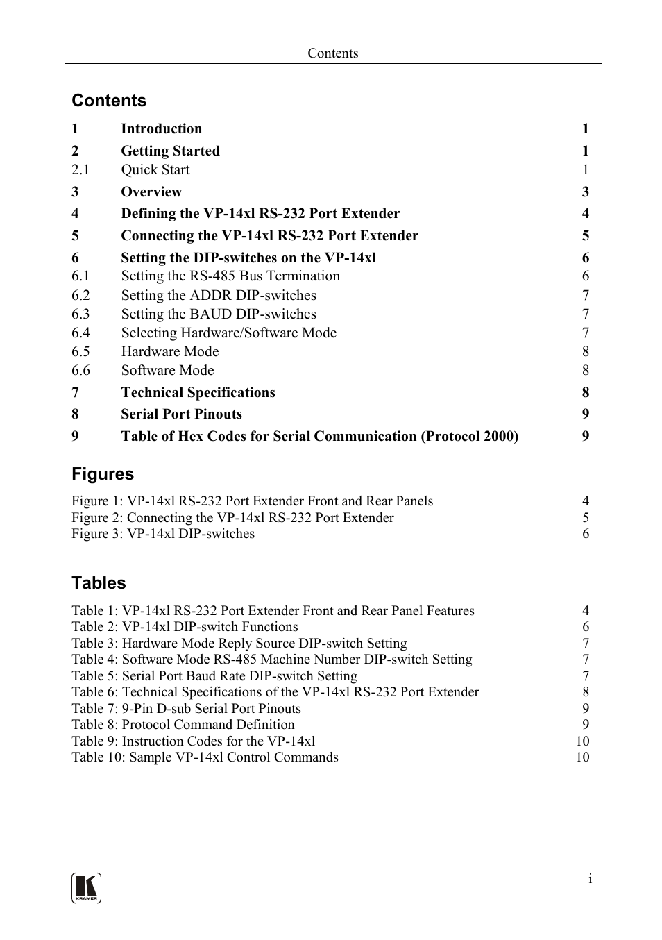Kramer Electronics VP-14xl User Manual | Page 2 / 14