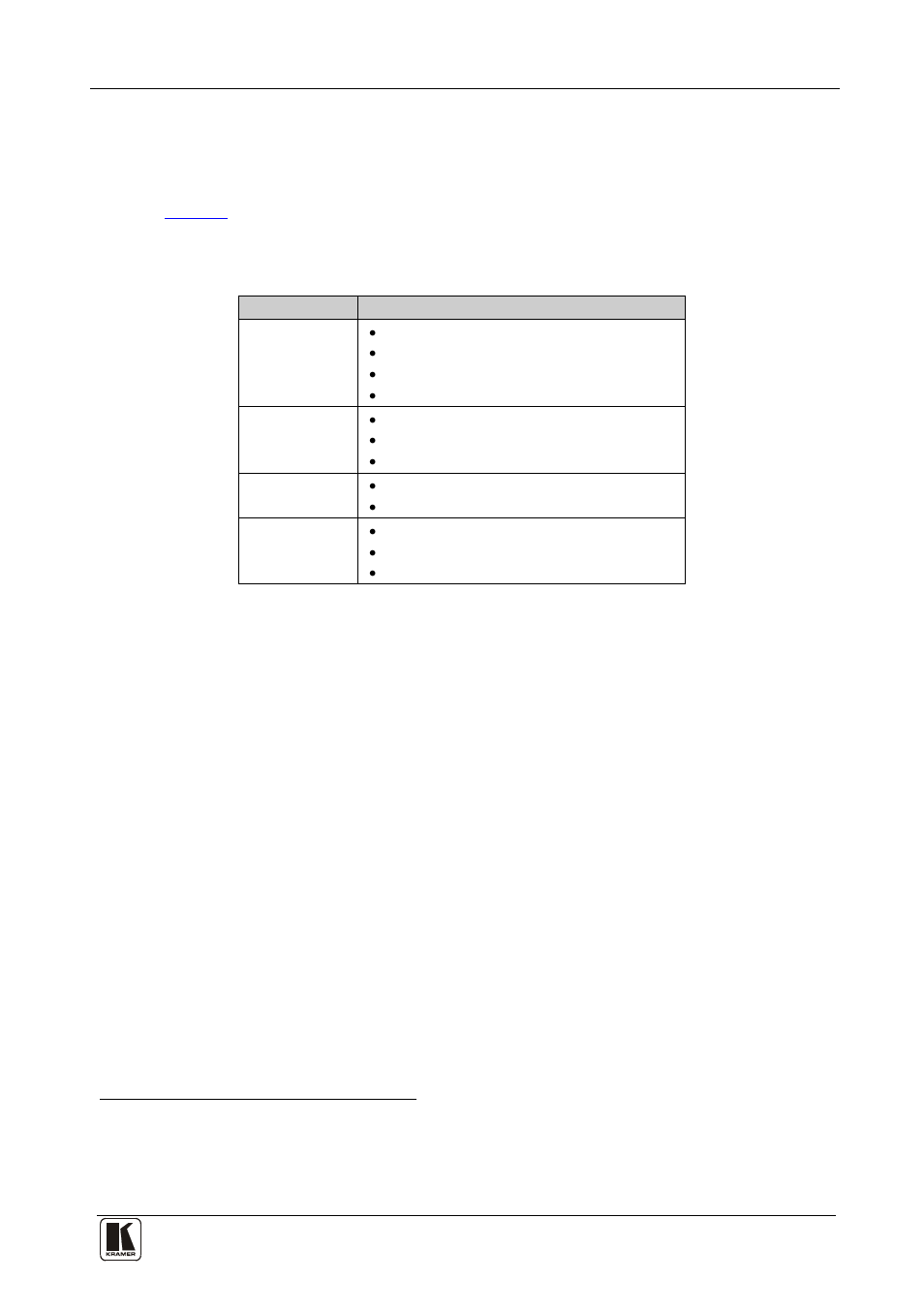 2 operating the wp-500, Operating the wp-500, Table 3: a configuration setup example | Kramer Electronics WP-500 User Manual | Page 11 / 14