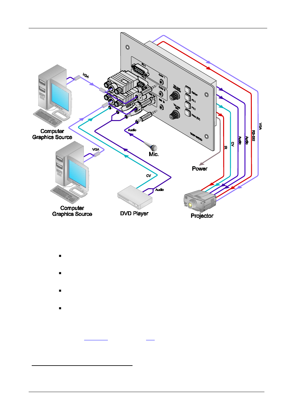 Figure 3: connecting the wp-500 front panel, Figure 3 | Kramer Electronics WP-500 User Manual | Page 8 / 14