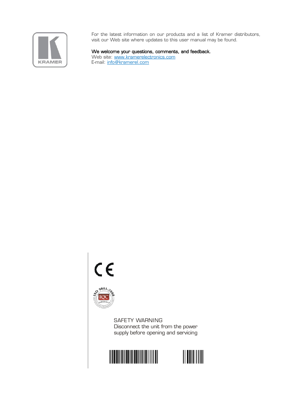 Kramer Electronics FC-10ETH User Manual | Page 27 / 27