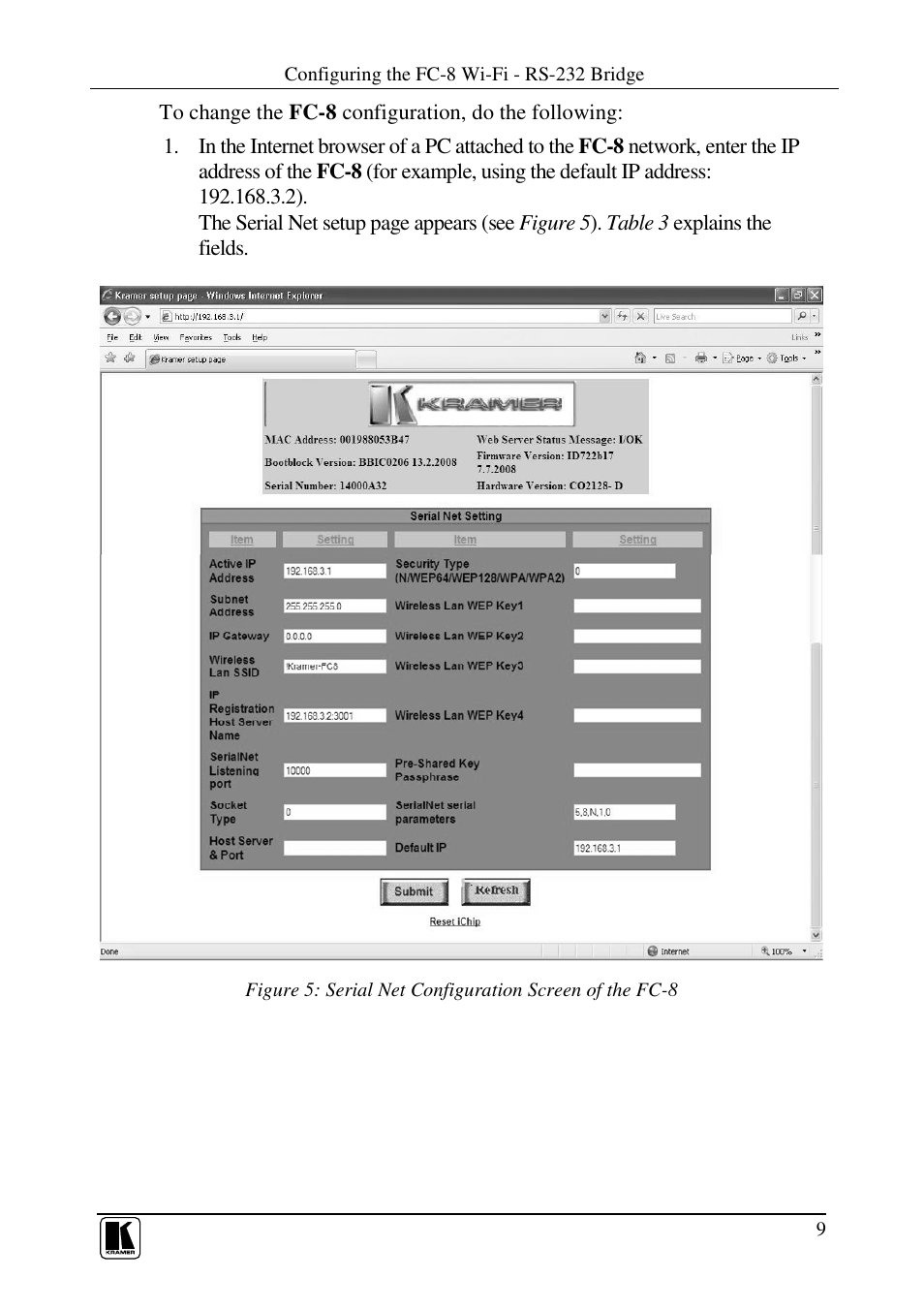 Kramer Electronics FC-8 User Manual | Page 13 / 19