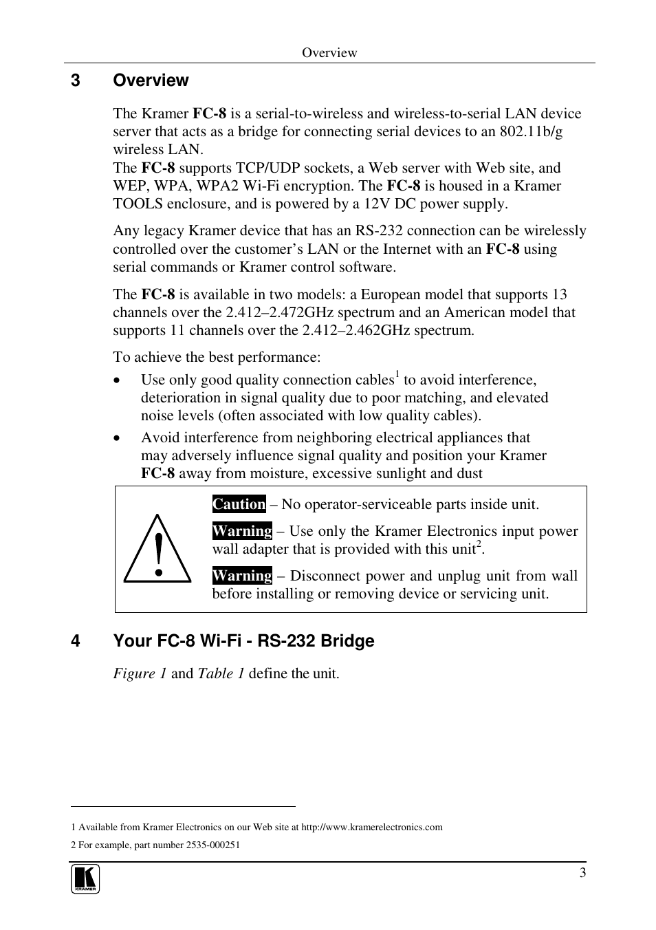 3overview | Kramer Electronics FC-8 User Manual | Page 7 / 19