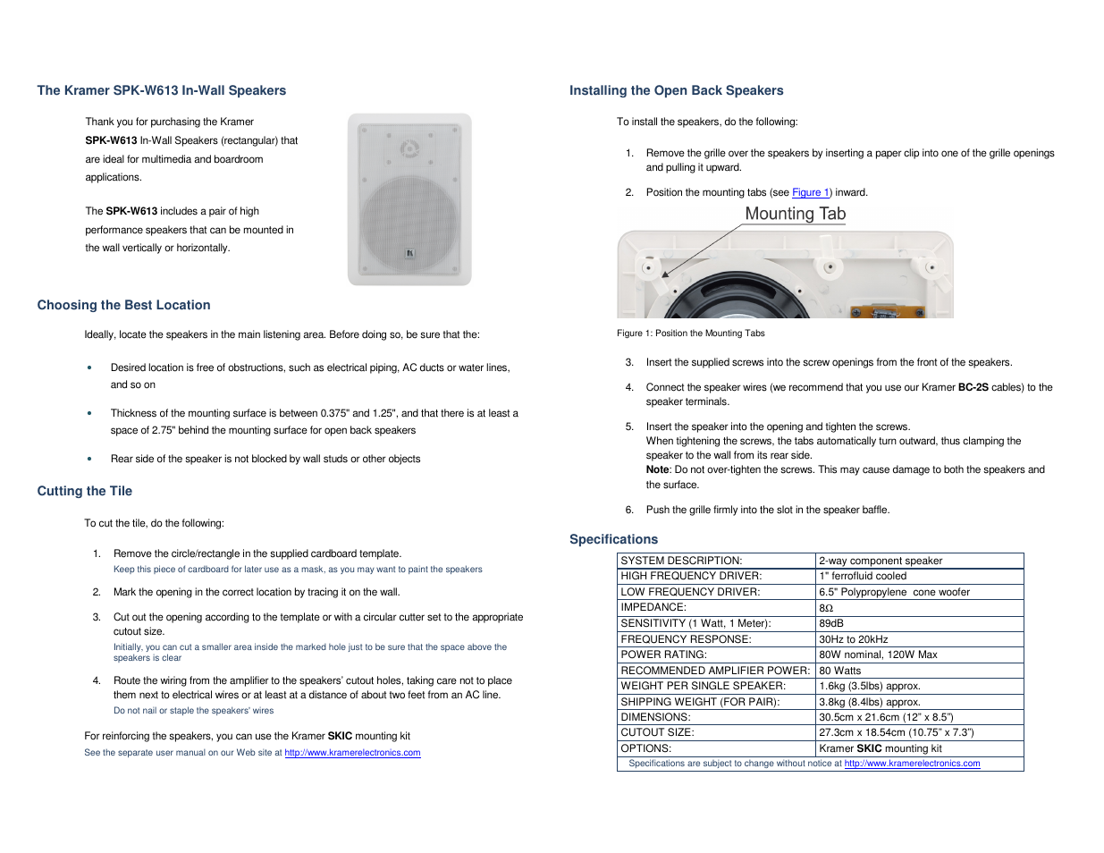 Kramer Electronics Galil 6-I User Manual | 2 pages