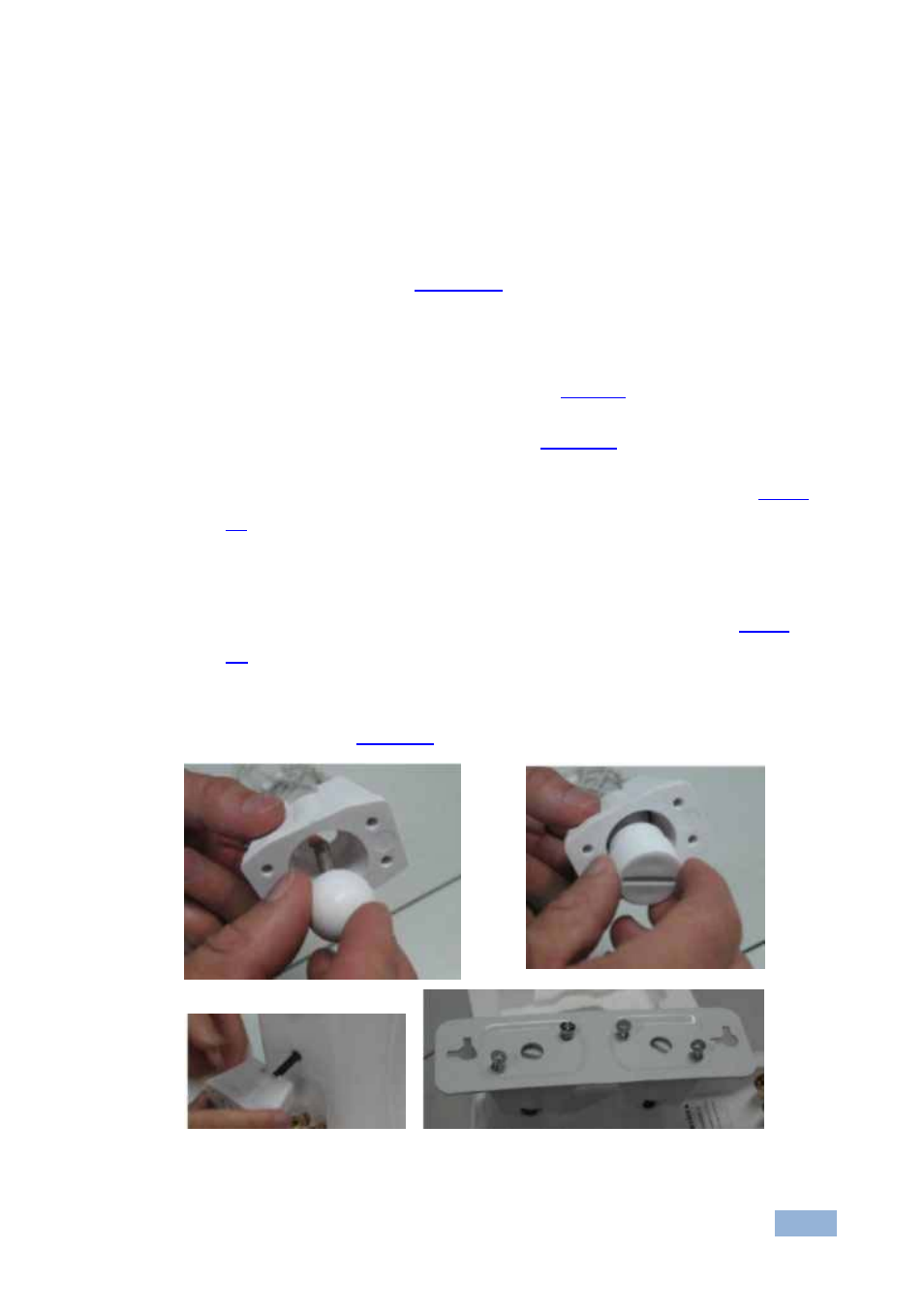 3 installing the mounting bracket, Installing the mounting bracket, Figure 2: installing the fixed bracket | Ac b d | Kramer Electronics SPK-W612(PAIR) User Manual | Page 7 / 11