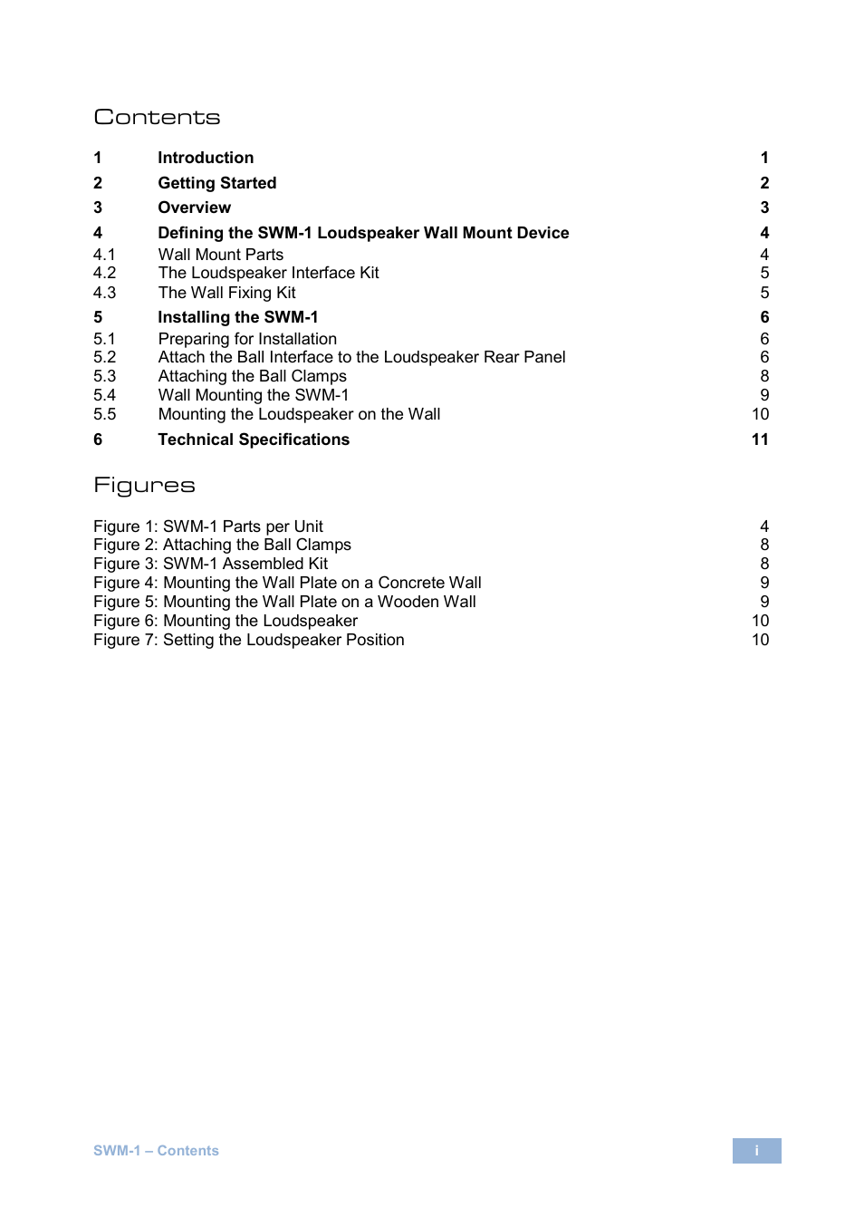 Kramer Electronics SWM-1 User Manual | Page 2 / 15