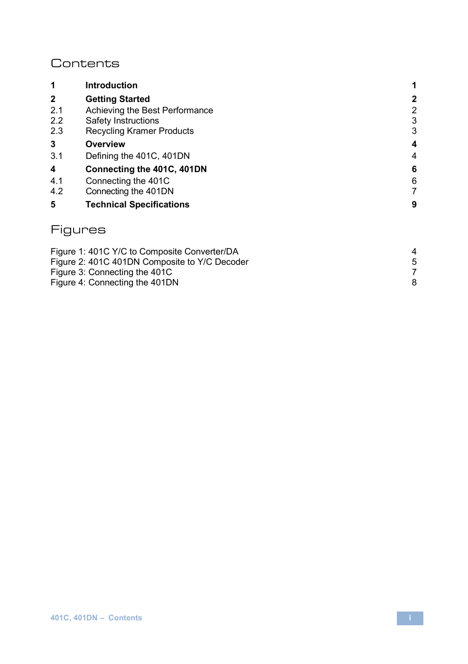 Kramer Electronics 401DN User Manual | Page 3 / 14