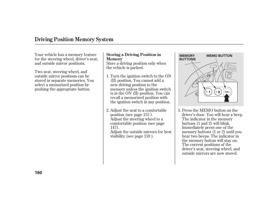 Acura 2008 RL User Manual | Page 166 / 502