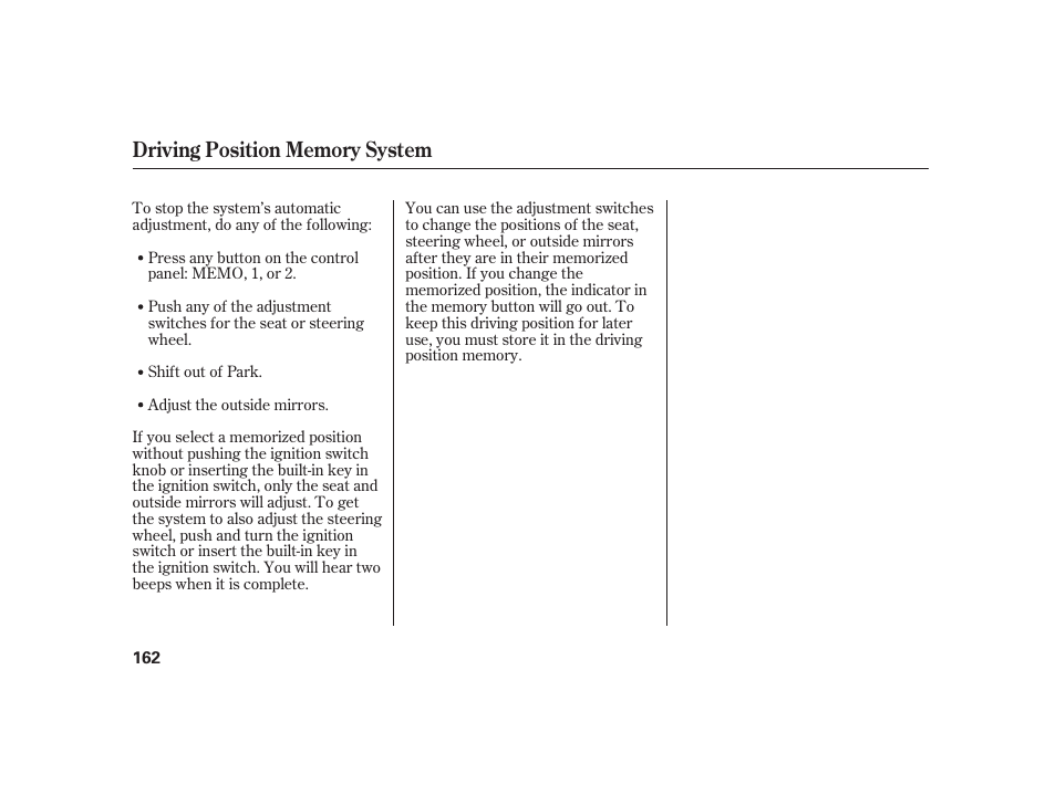 Acura 2008 RL User Manual | Page 168 / 502