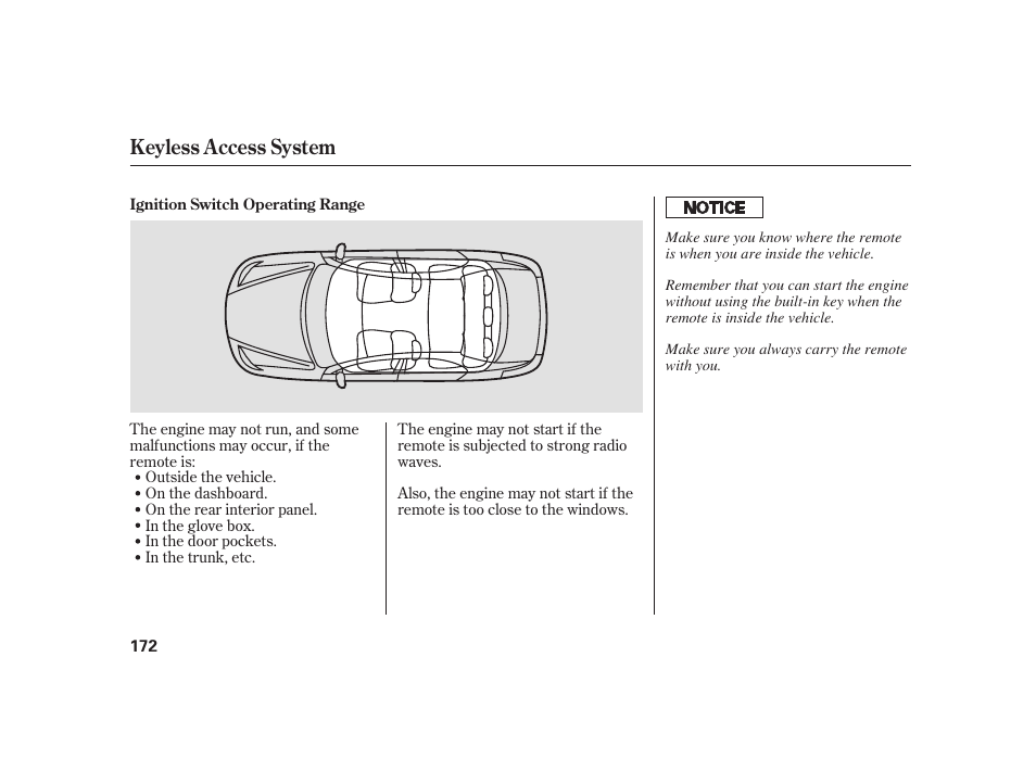 Keyless access system | Acura 2008 RL User Manual | Page 178 / 502