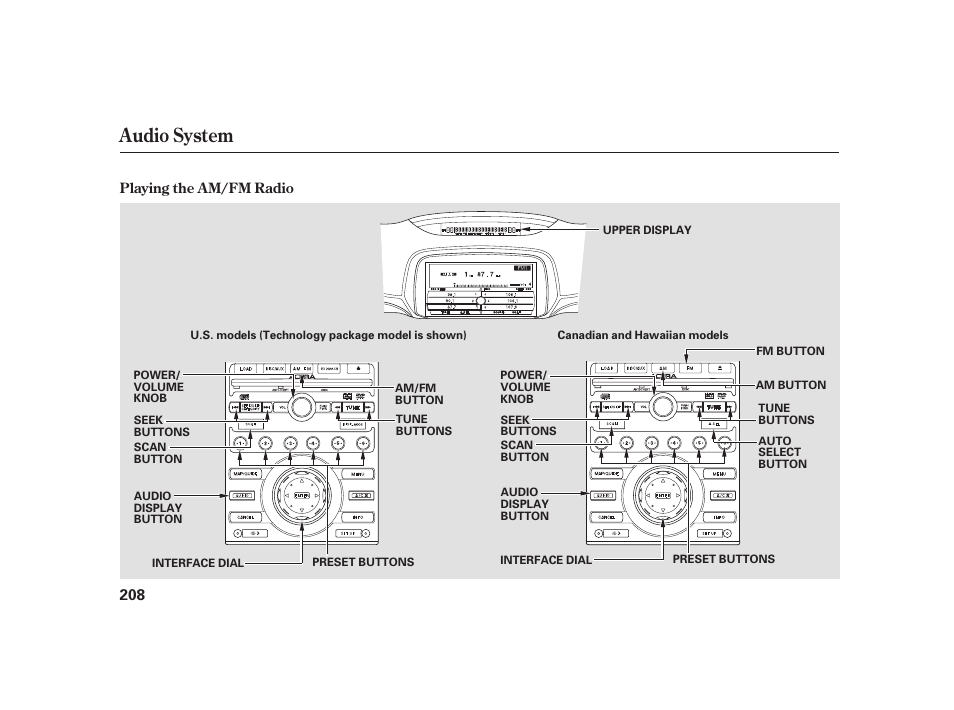 Audio system | Acura 2008 RL User Manual | Page 214 / 502