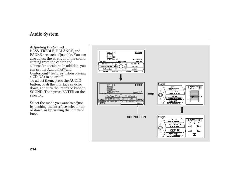 Audio system | Acura 2008 RL User Manual | Page 220 / 502