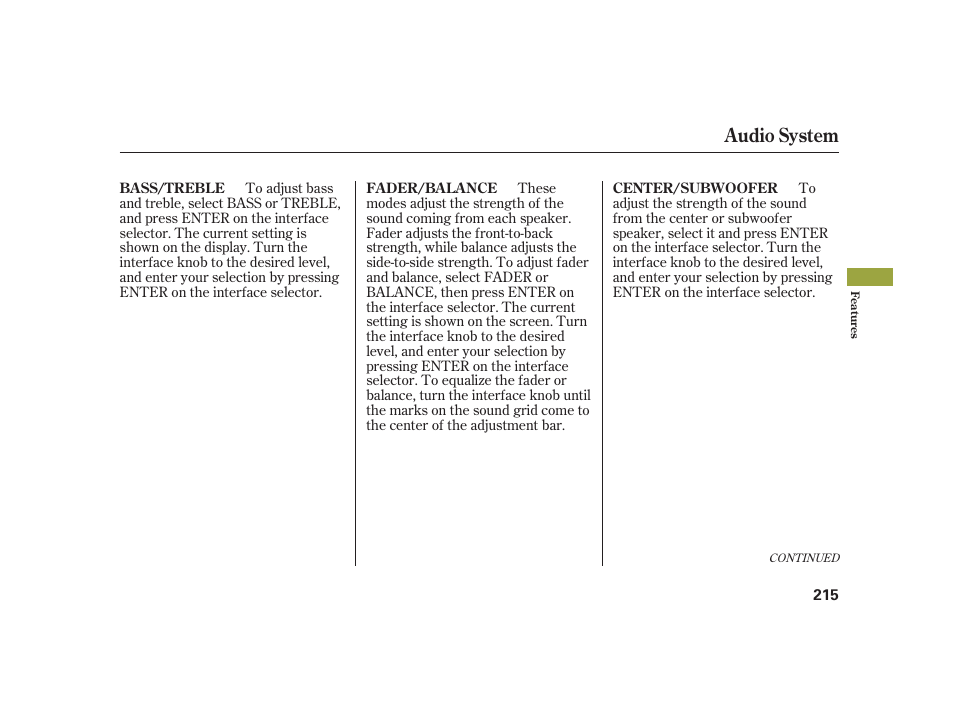 Audio system | Acura 2008 RL User Manual | Page 221 / 502