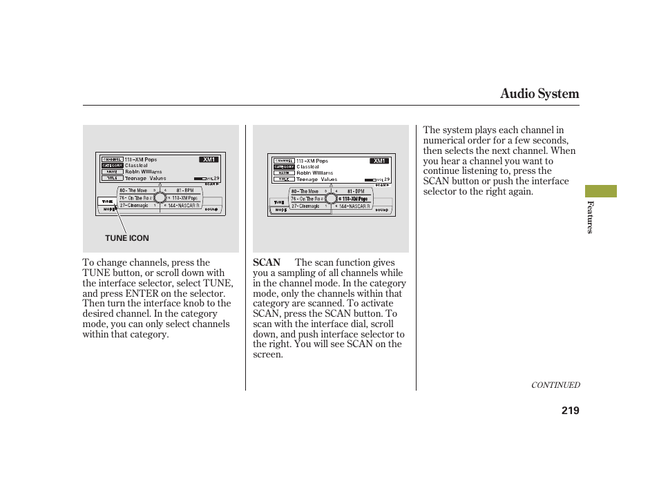 Audio system | Acura 2008 RL User Manual | Page 225 / 502