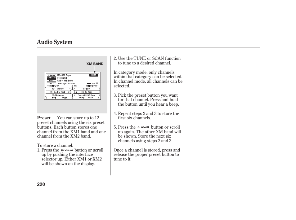 Audio system | Acura 2008 RL User Manual | Page 226 / 502