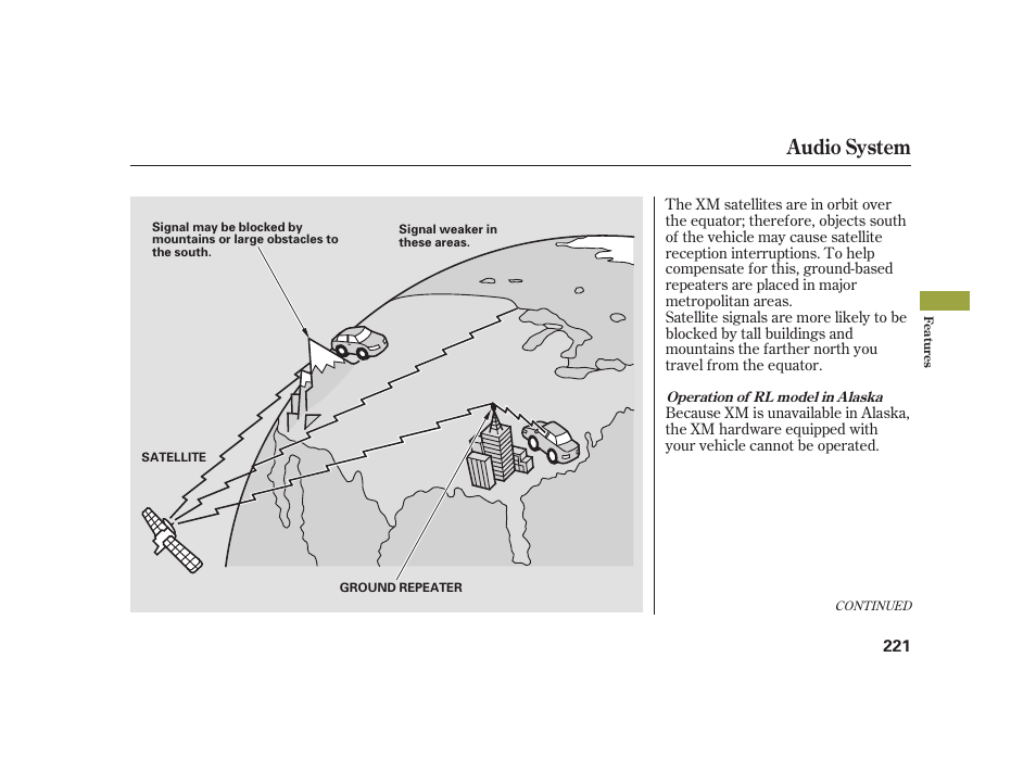 Audio system | Acura 2008 RL User Manual | Page 227 / 502