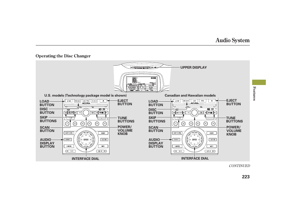 Audio system | Acura 2008 RL User Manual | Page 229 / 502