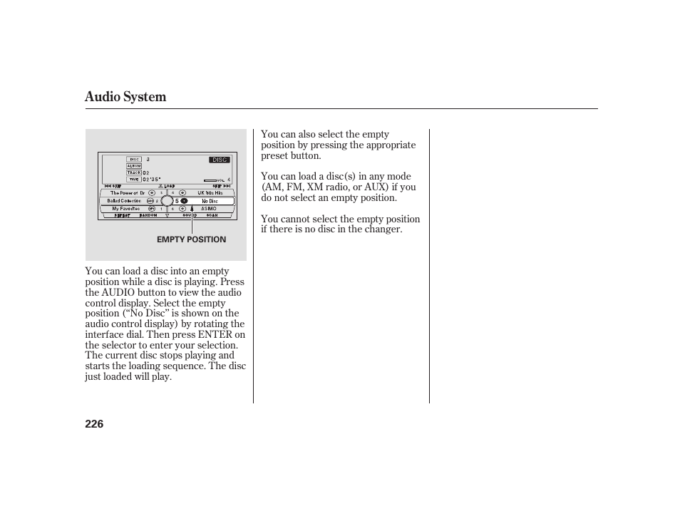 Audio system | Acura 2008 RL User Manual | Page 232 / 502