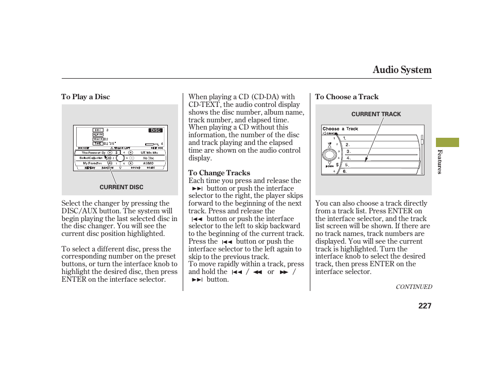 Audio system | Acura 2008 RL User Manual | Page 233 / 502