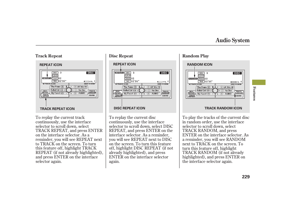 Audio system | Acura 2008 RL User Manual | Page 235 / 502