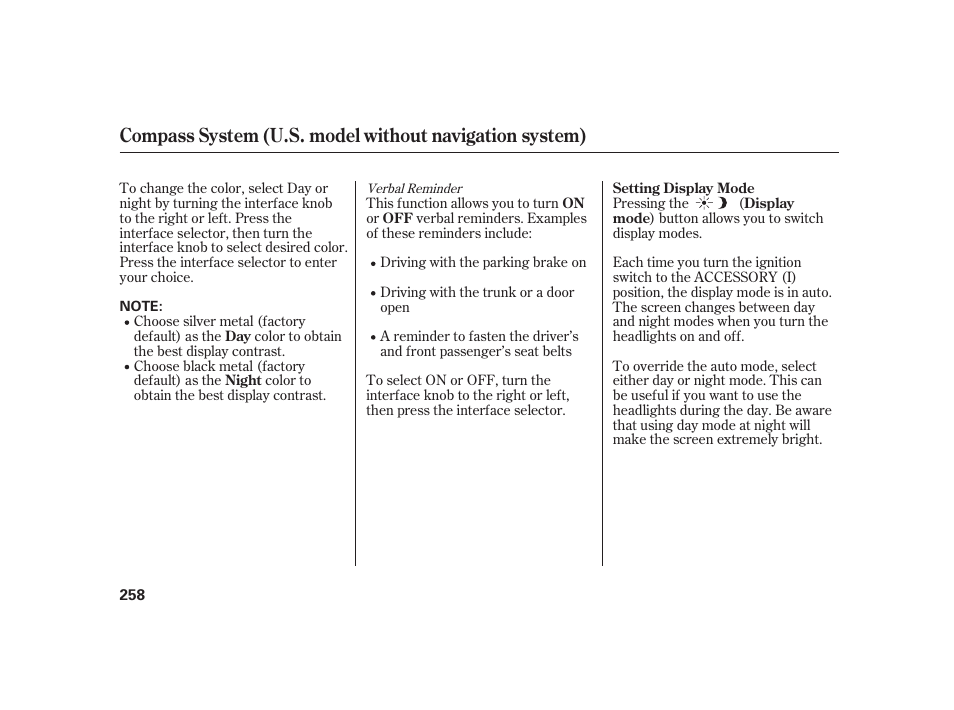 Acura 2008 RL User Manual | Page 264 / 502