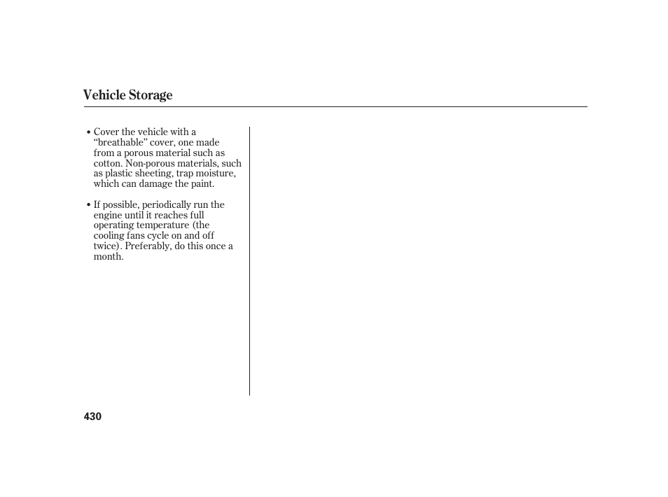 Vehicle storage | Acura 2008 RL User Manual | Page 436 / 502