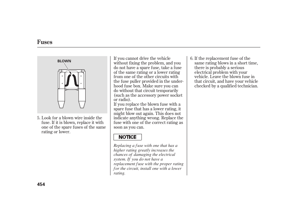 Fuses | Acura 2008 RL User Manual | Page 460 / 502