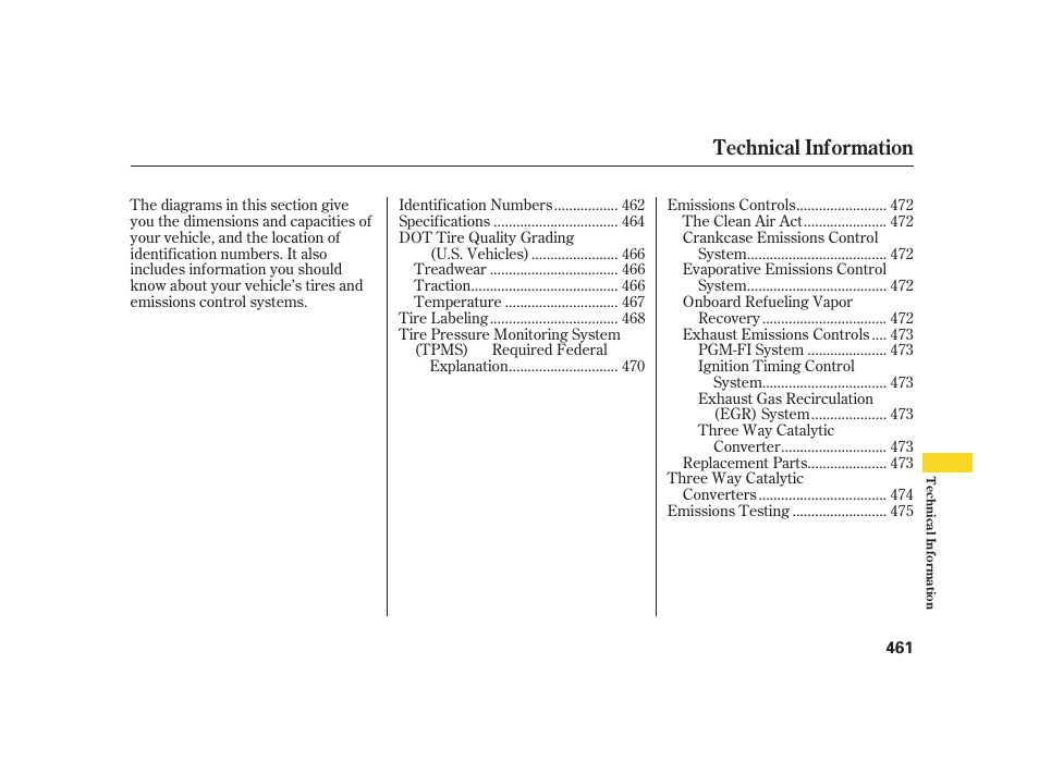 Technical information | Acura 2008 RL User Manual | Page 467 / 502