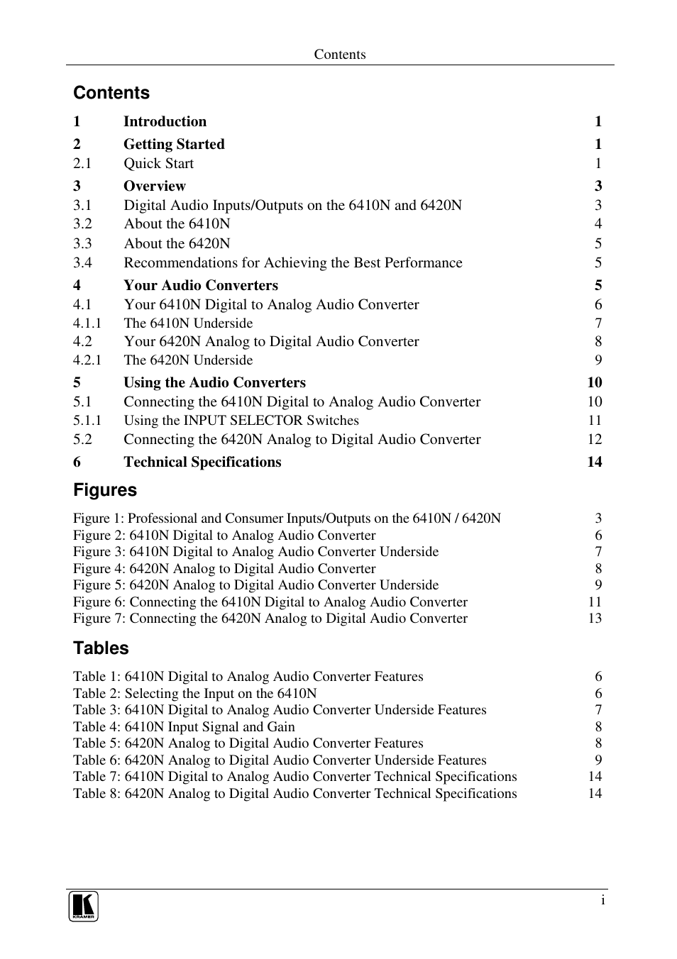 Kramer Electronics 6420N User Manual | Page 2 / 18