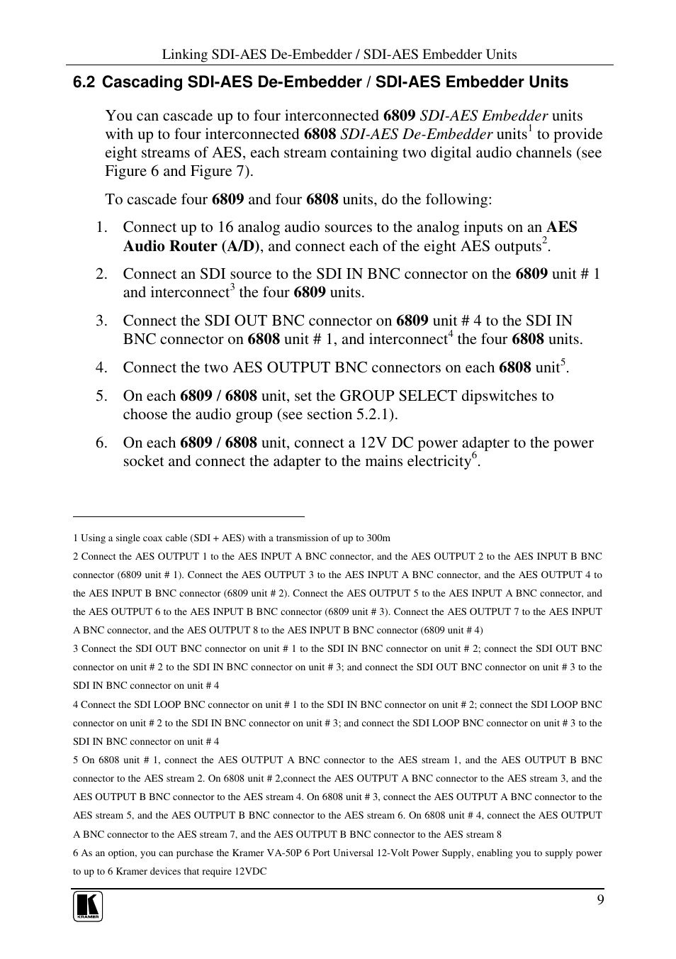 Kramer Electronics 6808 User Manual | Page 12 / 17