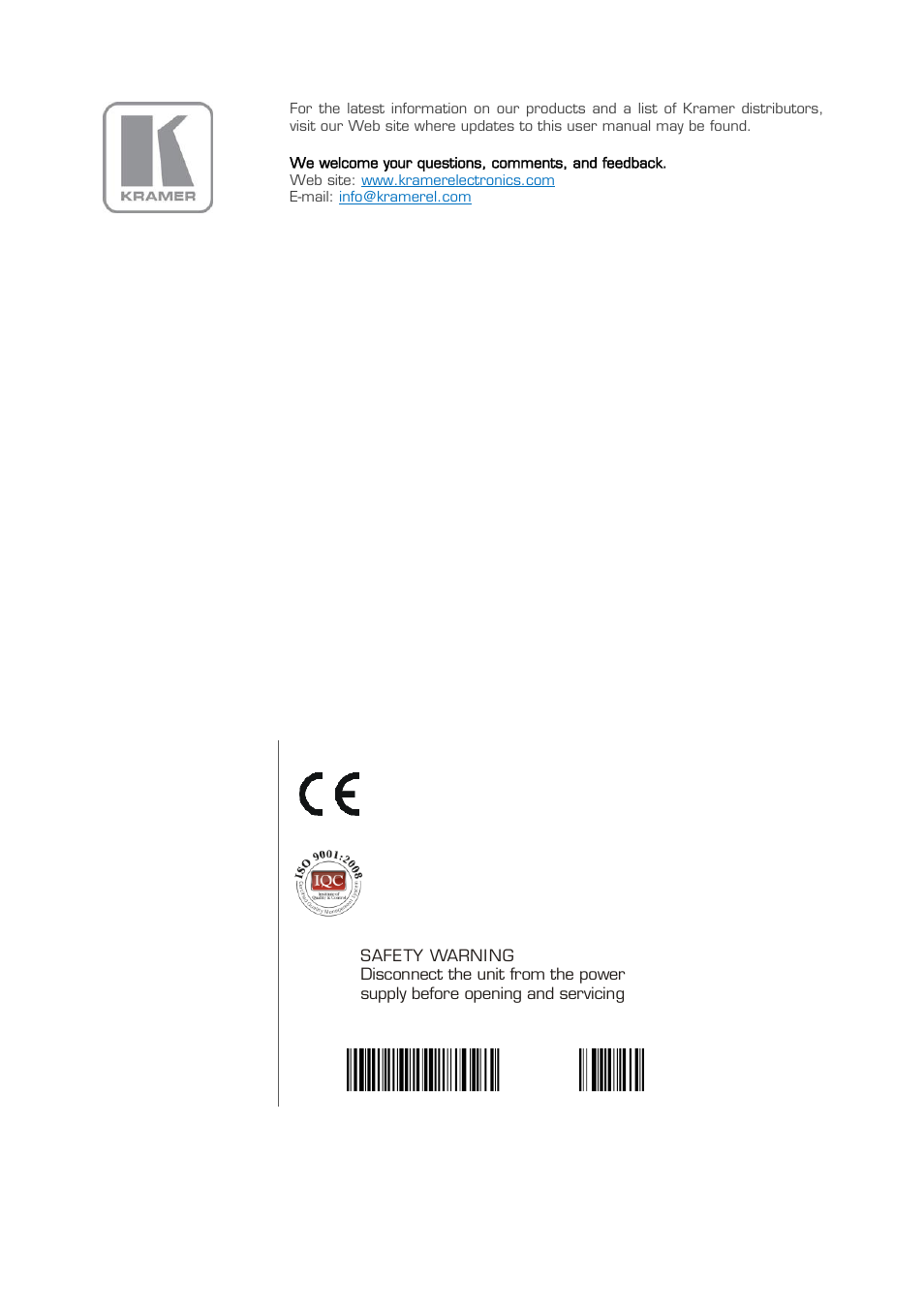 Kramer Electronics 6810HDxl User Manual | Page 14 / 14