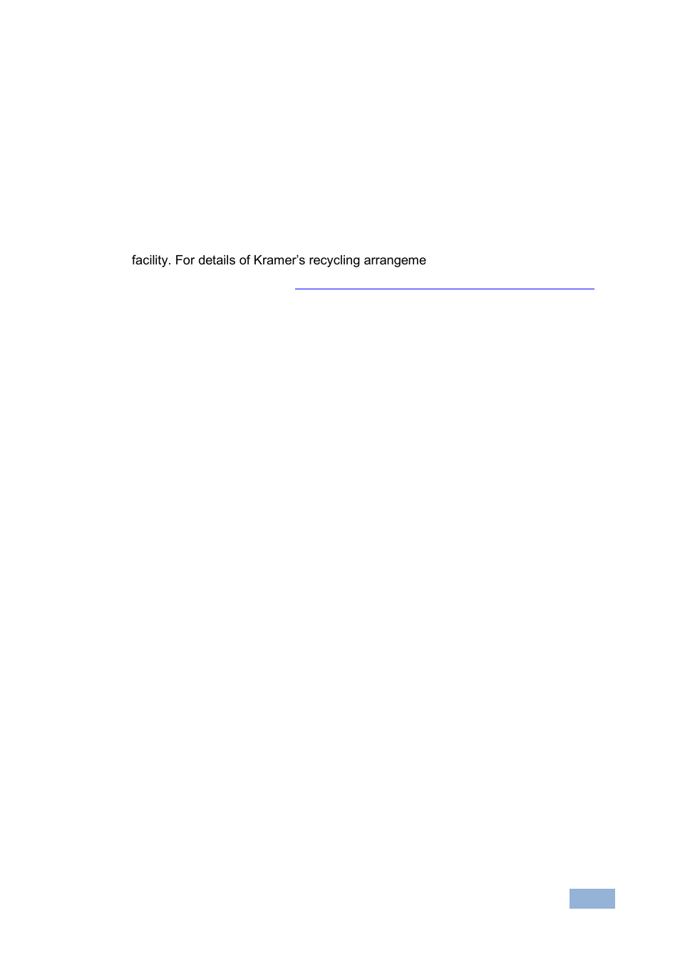 3 recycling kramer products, Recycling kramer products | Kramer Electronics 6810HDxl User Manual | Page 6 / 14