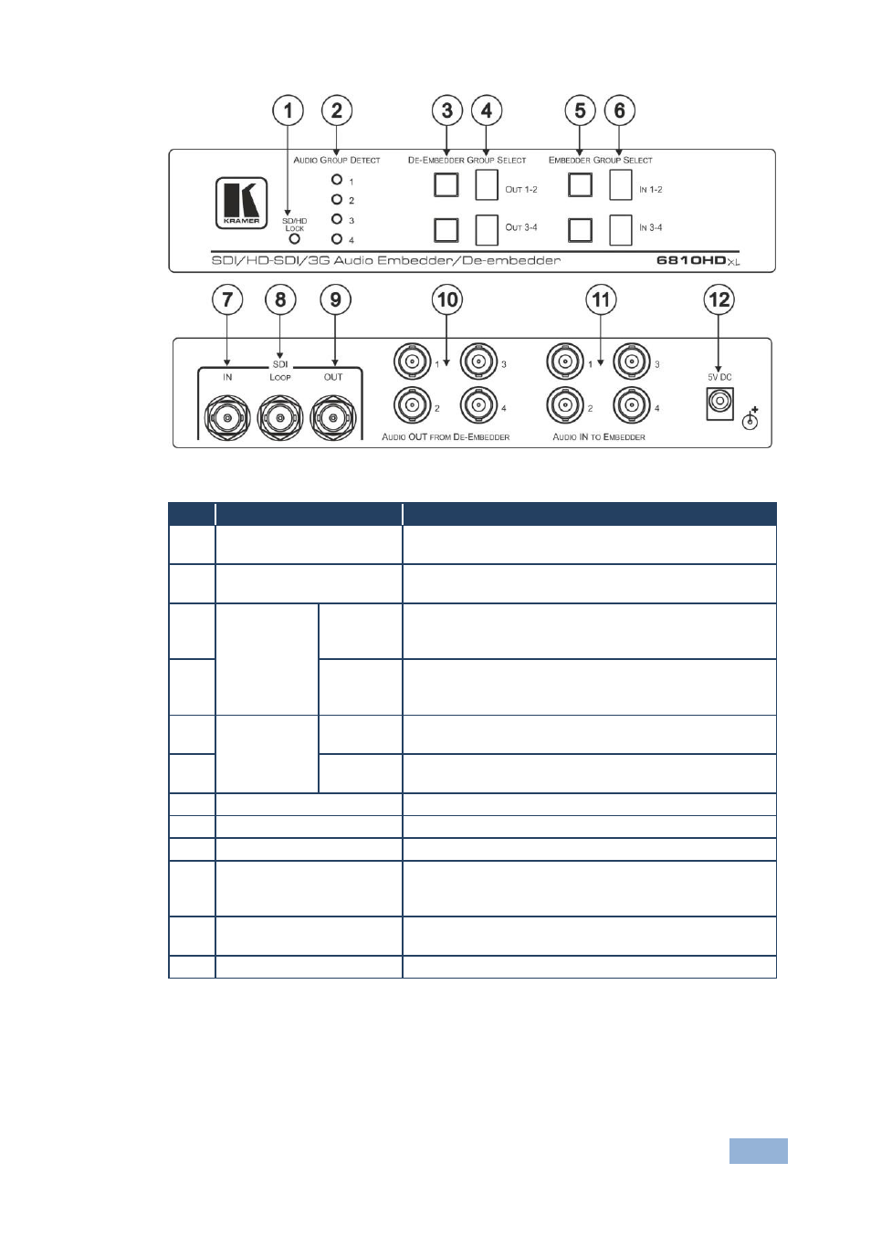 Kramer Electronics 6810HDxl User Manual | Page 8 / 14