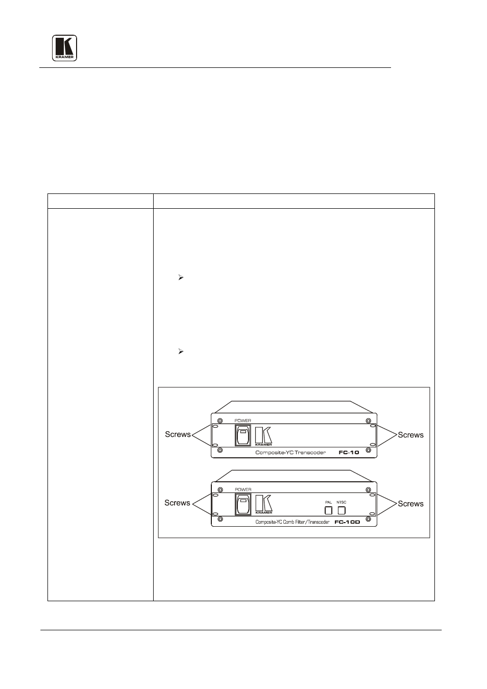 12 troubleshooting, 1 power and indicators, Kramer electronics ltd. 19 | Kramer Electronics FC-10 User Manual | Page 22 / 26