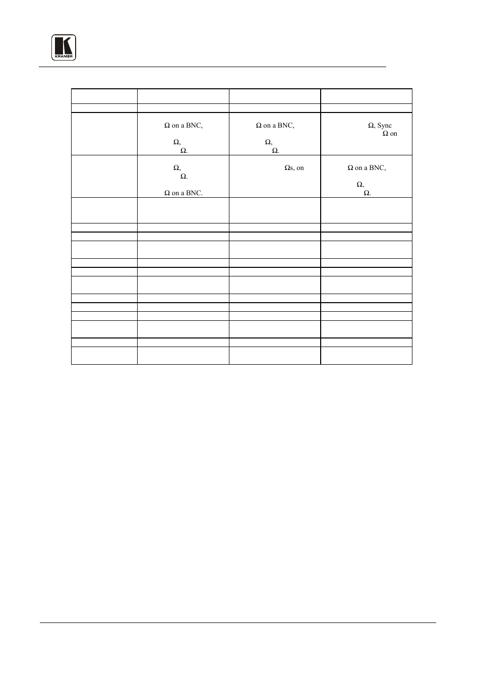 2 specifications, Kramer electronics ltd. 3 | Kramer Electronics FC-10 User Manual | Page 6 / 26