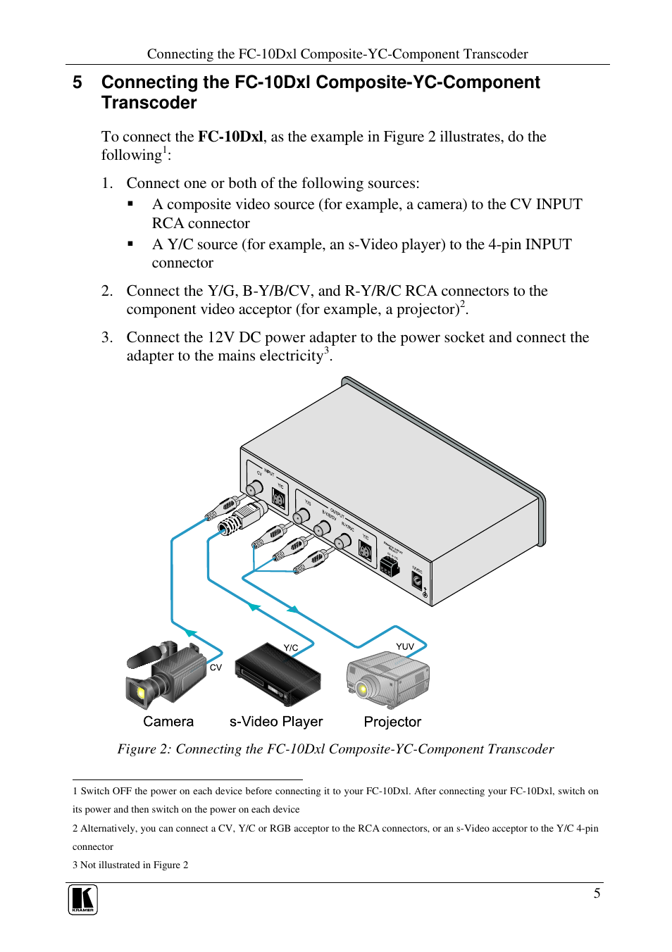 Kramer Electronics FC-10Dxl User Manual | Page 7 / 10